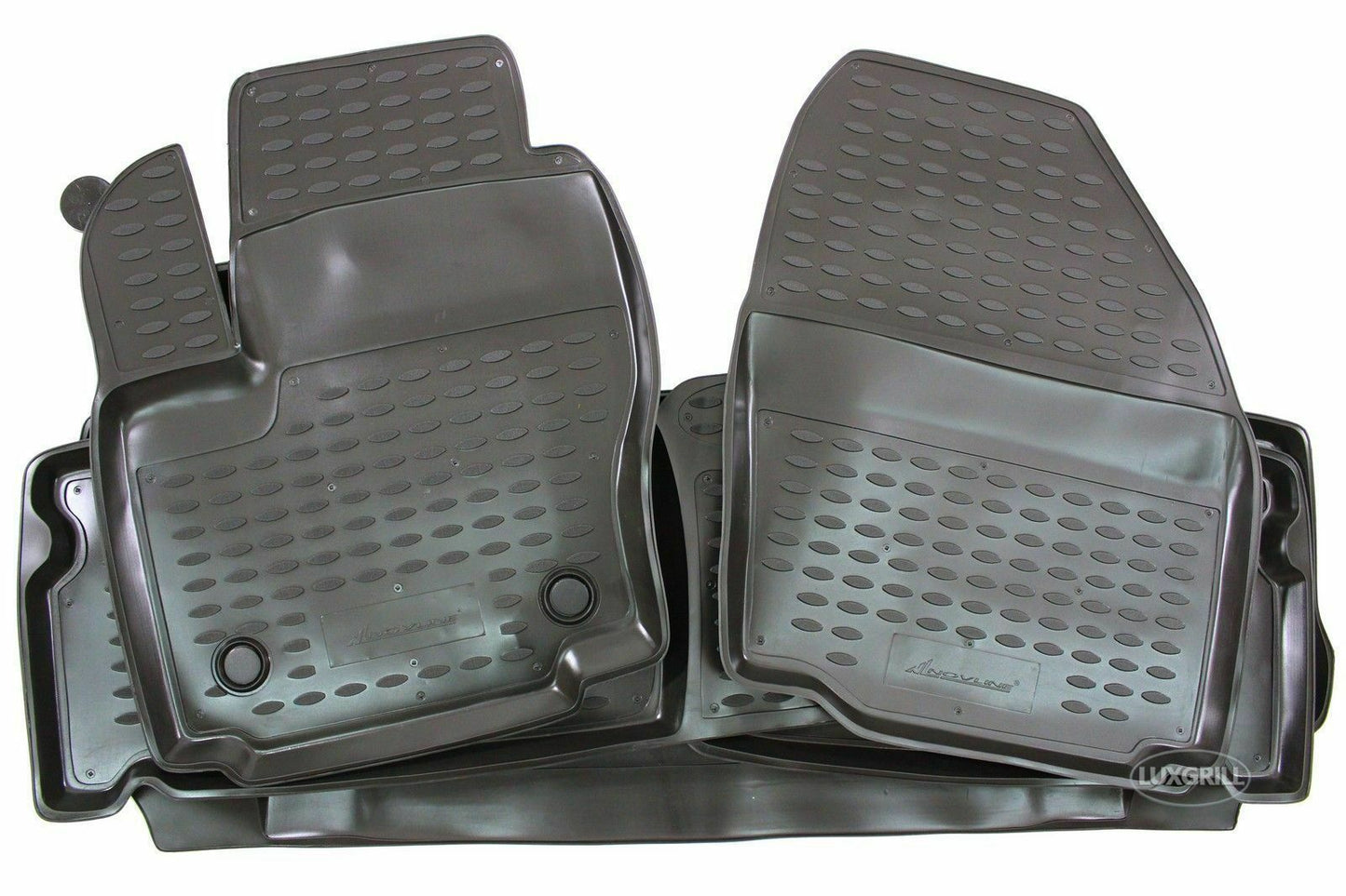 Vloermatten voor Ford S-Max II vanaf 2015, Galaxy III vanaf 2015, perfecte pasvorm, antislip, hakbeschermer van versterkt rubber en bevestigingsknoppen Vloermatten voor Ford S-Max II vanaf 2015, Galaxy III vanaf 2015, perfecte pasvorm, antislip, hakbeschermer van versterkt rubber en bevestigingsknoppen
