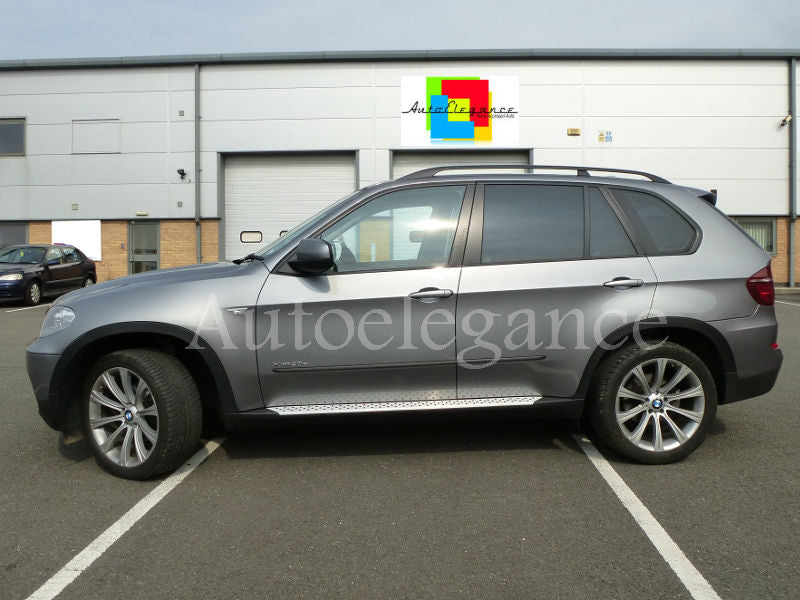 PEDANE LATERALI BMW X5 E70 2007 AL 2013 SOTTOPORTA IN ALLUMINIO / ABS