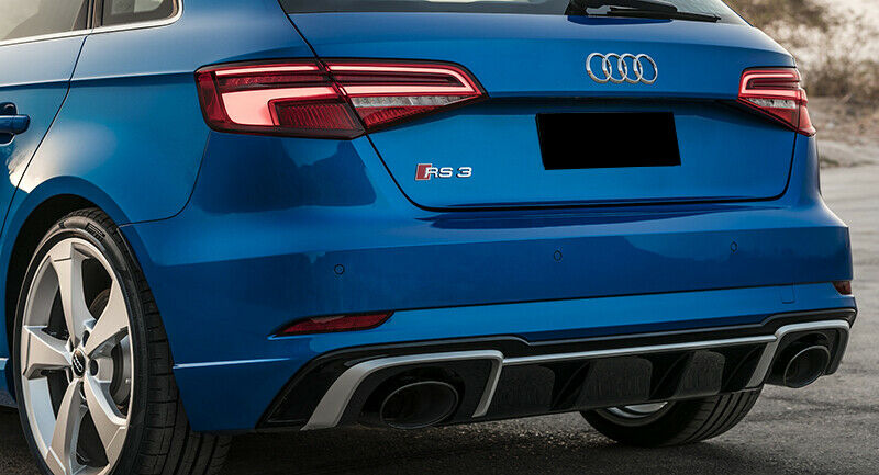 SOTTO PARAURTI AUDI A3 8V SPORTBACK 2016+ DIFFUSORE RS3 PARAURTI SLINE TERMINALI