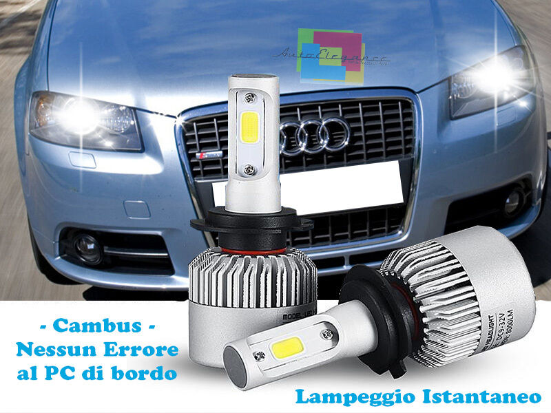 LAMPADE ANABBAGLIANTI LED AUDI A3 8P 2003-2008 ISTANTANEO 6000K CREE