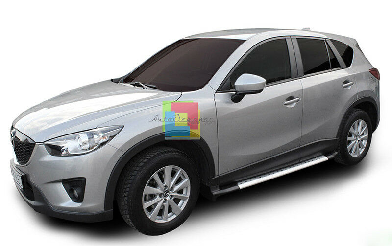 PEDANE LATERALI MAZDA CX-5 2011-2016 SOTTOPORTA ANTI SCIVOLO ALLUMINIO