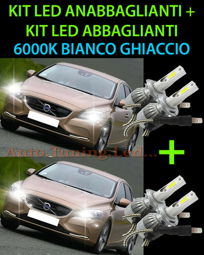 KIT LED LAMPADE ABBAGLIANTI & ANABBAGLIANTI PER VOLVO V40 2012 IN POI -.