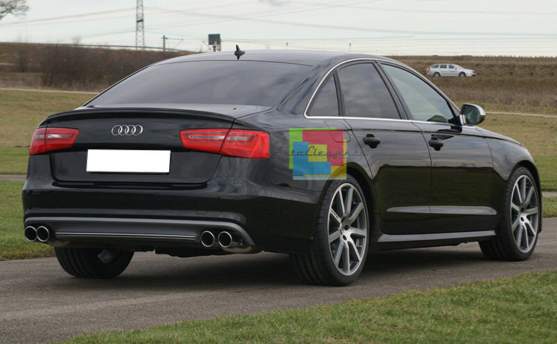 SOTTO PARAURTI PER AUDI A6 4G C7 2010-2014 DIFFUSORE POSTERIORE DESIGN S6 -.-