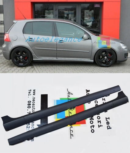 MINIGONNE LATERALI PER VW GOLF 5 2003-2008 3 & 5 PORTE SPOILER SOTTO PORTA