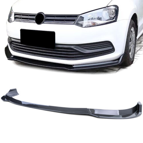 CUP spoiler anteriore labbro carbon look per VW Polo V 6R 09-14 AUTOELEGANCERICAMBI