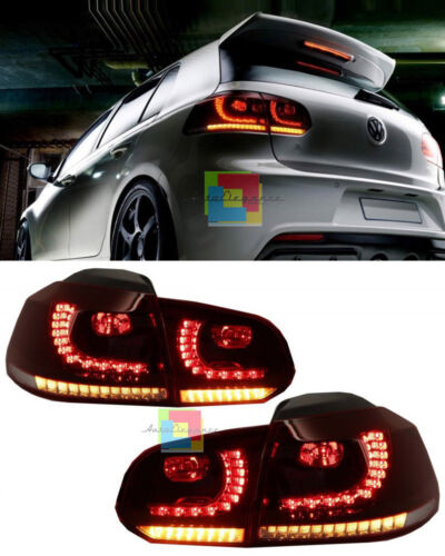 FARI POSTERIORI LOOK R20 FULL LED VW GOLF 6 VI 2008-2012 FANALI FRECCIA LED