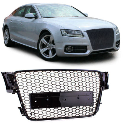 Gloss black sports radiator grille for Audi A5 8T 07-11 