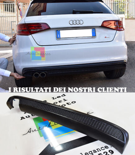 AUDI A3 8V SPORTBACK 2012-2015 SOTTO PARAURTI POSTERIORE DIFFUSORE SLINE -.1 AUTOELEGANCERICAMBI
