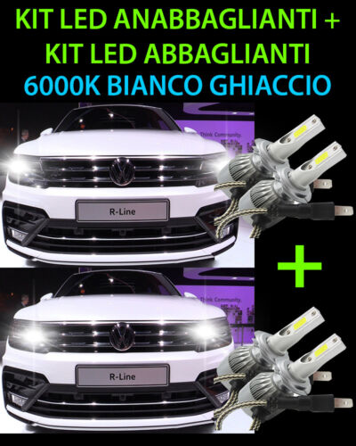 KIT LED LAMPADE ABBAGLIANTI e ANABBAGLIANTI PER VW TIGUAN MK2 2016+ -.