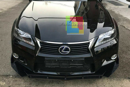 0274 LEXUS GS IV MK4 SPLITTER PARAURTI ANTERIORE NERO LUCIDO LOOK RS AUTOELEGANCERICAMBI