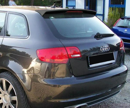 AUDI A3 8P 5 PORTE SPOILER POSTERIORE TETTO SLINE S3 NERO LUCIDO 0308 AUTOELEGANCERICAMBI