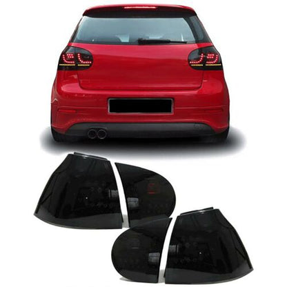 Black Smoke LED Rear Lights for VW Golf 5 03-08