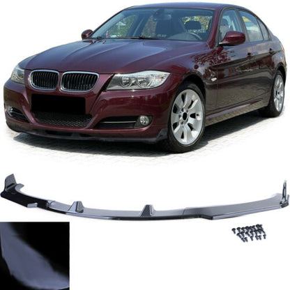 Gloss Black Front Bumper Lip Spoiler Fit For BMW 3 Series E90 E91 08-13