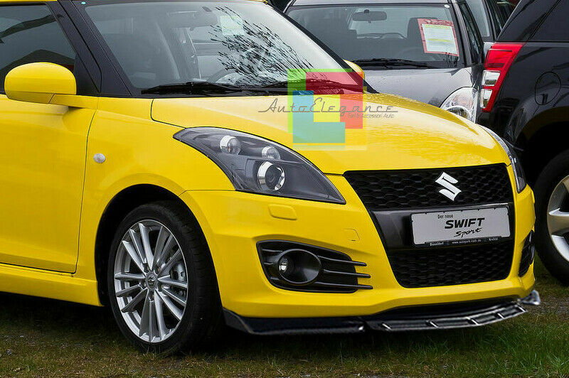 0273 SUZUKI SWIFT IV SPLITTER PARAURTI ANTERIORE NERO LUCIDO LOOK RS AUTOELEGANCERICAMBI