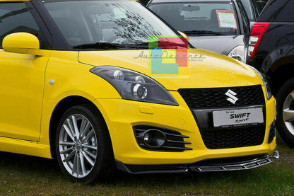 0273 SUZUKI SWIFT IV SPLITTER PARAURTI ANTERIORE NERO LUCIDO LOOK RS AUTOELEGANCERICAMBI