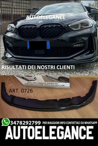 BMW 1 SERIES F40 M SPORT UNDER FRONT BUMPER SPLITTER ABS GLOSSY BLACK BLADE 0