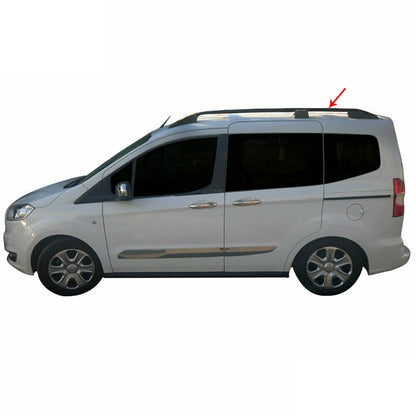 Barre portatutto portapacchi alluminio nero per Ford Courier dal 2014+ AUTOELEGANCERICAMBI