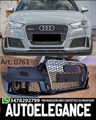 Front bumper suitable for Audi A3 8V (2012-2016) Sportback RS3 LOOK 