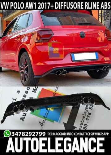 VW POLO AW1 DIFFUSORE POSTERIORE SOTTO PARAURTI  ABS 2020+  restyling
