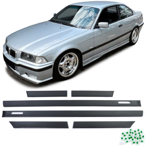 6pcs Door Bumper Moldings Fit For BMW 3 Series E36 Coupe Cabrio M 90-99 