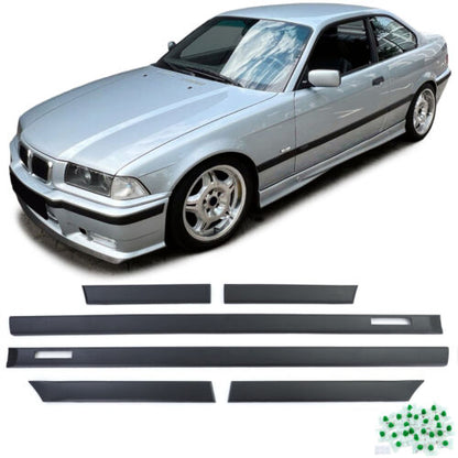 6pcs Door Bumper Moldings Fit For BMW 3 Series E36 Coupe Cabrio M 90-99 