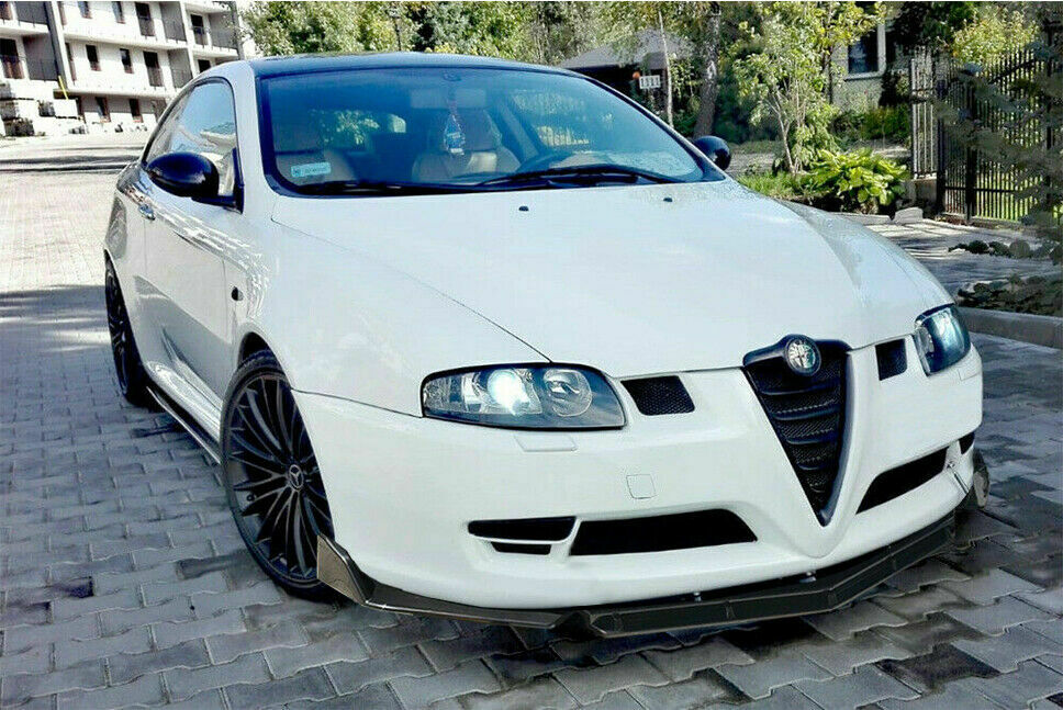 0204 ALFA ROMEO GT SPLITTER PARAURTI ANTERIORE NERO LUCIDO LOOK RS AUTOELEGANCERICAMBI