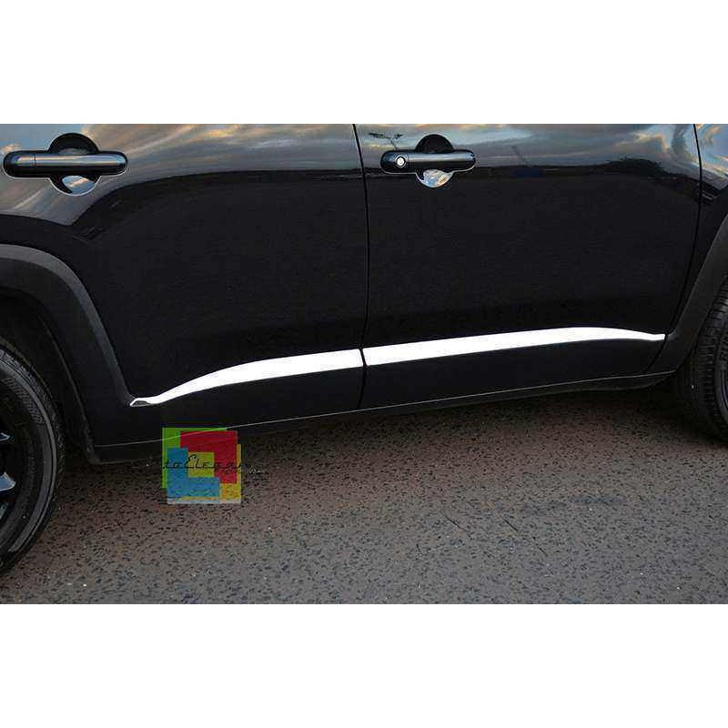 JEEP RENEGADE 2015+ MODANATURE LATERALI CROMATE ACCIAIO INOX