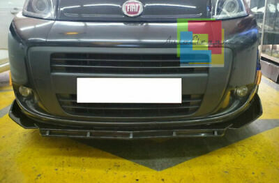 0238 FIAT QUBO SPLITTER PARAURTI ANTERIORE NERO LUCIDO LOOK RS AUTOELEGANCERICAMBI