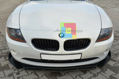0276 BMW Z4 E86 SPLITTER PARAURTI ANTERIORE NERO LUCIDO LOOK RS AUTOELEGANCERICAMBI