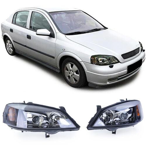 Xenon Headlights D2S H7 Black Right Left for Opel Astra G 97-04