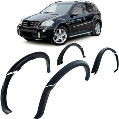 Wheel arch extensions mudguard set suitable for Mercedes ML W164 05-11