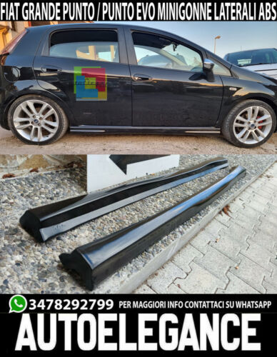 FIAT PUNTO / GRANDE PUNTO EVO SIDE SKIRTS UNDER DOOR RS ABS