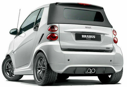 0034 DOPPIO SCARICO SPOILER DIFFUSORE POSTERIORE SMART FORTWO 451 2012-2015 ABS AUTOELEGANCERICAMBI