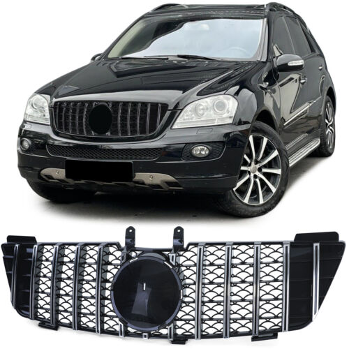 Gloss Black Chrome Sport Grille for Mercedes M-Class ML W164 05-08 