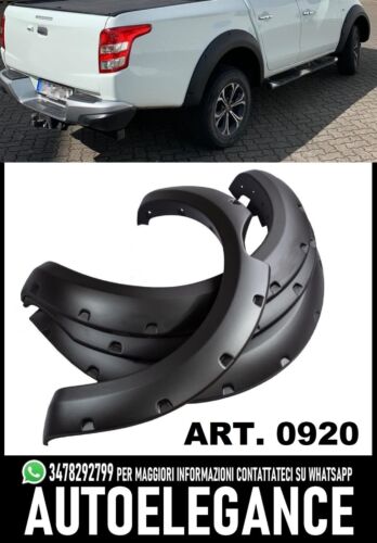 PARAFANGHI ALLARGATI PER MITSUBISHI L200 TRITON LOOK SPORTIVO ABS OPACO GREZZO