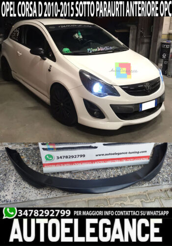 FRONT BUMPER SPOILER OPEL CORSA D 2010-2014 FACELIFT LOOK OPC ABS.