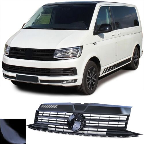 Glossy Black Radiator Grille Emblem for VW T6 Bus Transporter 15-19