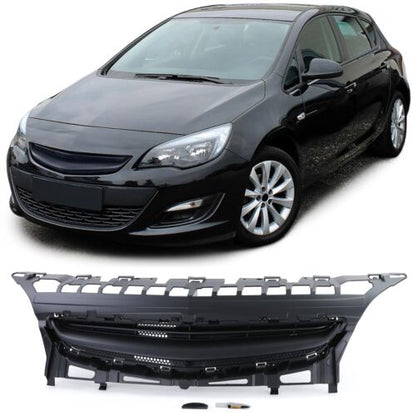 Black emblemless sports grille for Opel Astra J 5 doors 12-15 
