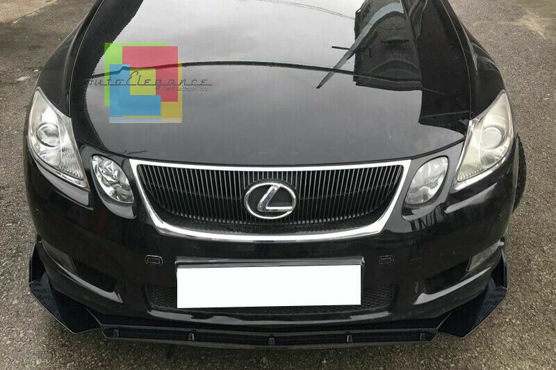 0264 LEXUS GS MK3 SPLITTER PARAURTI ANTERIORE NERO LUCIDO LOOK RS AUTOELEGANCERICAMBI