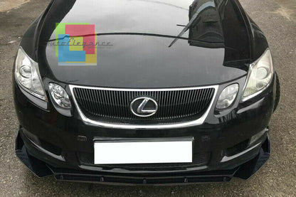 0264 LEXUS GS MK3 SPLITTER PARAURTI ANTERIORE NERO LUCIDO LOOK RS AUTOELEGANCERICAMBI