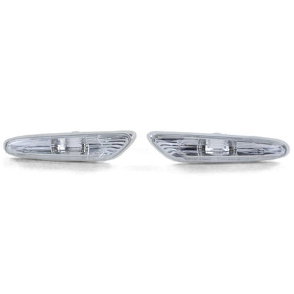 Coppia indicatori di direzione laterali bianchi adatti per BMW E90 E91 05-11 E92 E93 da 06 1er E82 E88 AUTOELEGANCERICAMBI