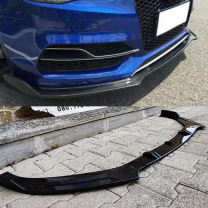 AUDI A3 8V SLINE ABS CARBON LOOK SPOILER UNDER BUMPER -X- 