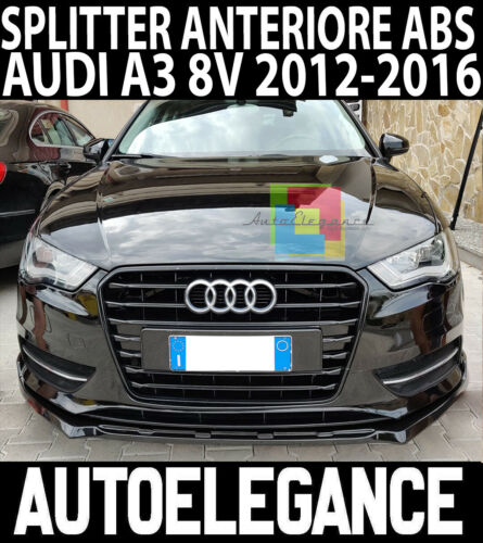 SPLITTER UNDER FRONT BUMPER AUDI A3 8V 2012-2015 ABS SPOILER