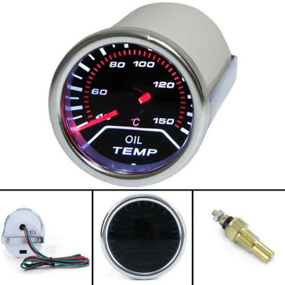 Oil temperature display additional installation instrument 52mm Tenzo Race illuminated 
