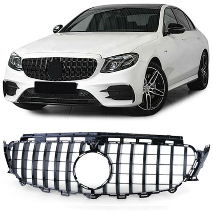 Gloss Black Sports Radiator Grille Suitable for Mercedes E-Class W213 S213 16-20