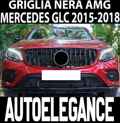 0042 GRIGLIA ANTERIORE MERCEDES GLC 2015-2018 LOOK AMG SATINATA ABS CALANDRA AUTOELEGANCERICAMBI