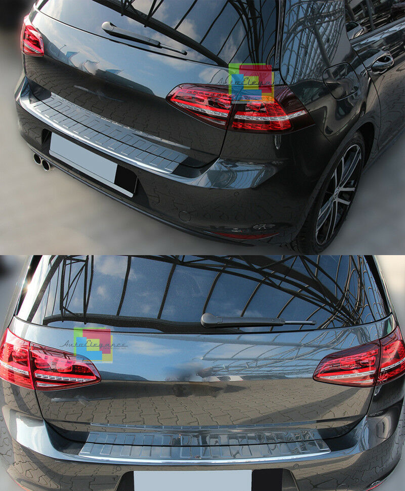 PIASTRA CROMATA PORTELLONE POSTERIORE VW GOLF 7 5 PORTE 2012+ ACCIAIO INOX