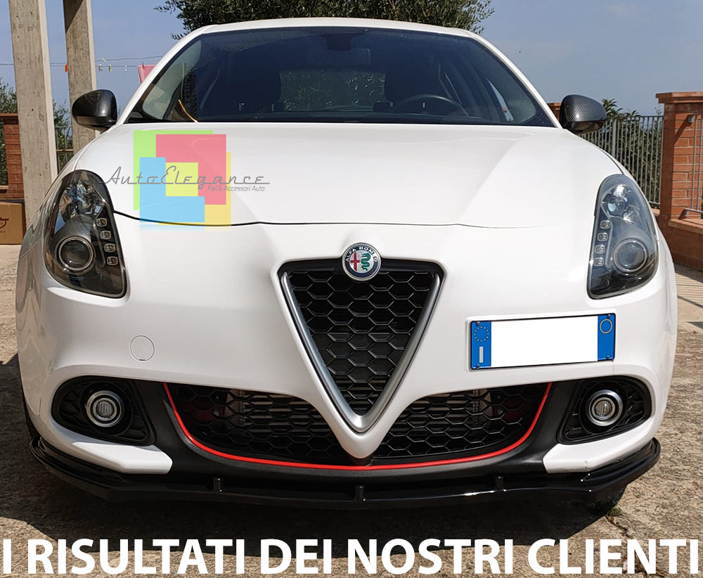 SPLITTER FOR ALFA ROMEO GIULIETTA 2010-2020 UNDER FRONT BUMPER ABS LIP