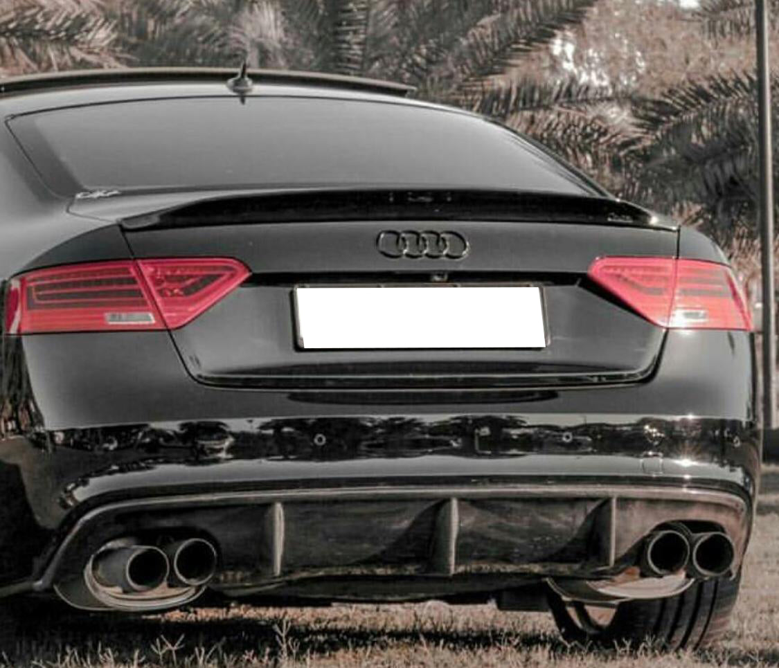 DIFFUSORE POSTERIORE SOTTO PARAURTI AUDI A5 SPORTBACK 2012-2015 ESTRATTORE SLINE