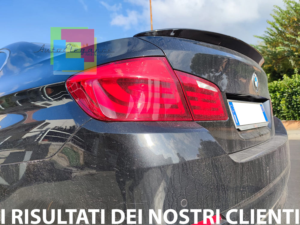 SPOILER POSTERIORE SUL COFANO BMW SERIE 5 F10 BERLINA NERO LUCIDO LOOK M SPORT